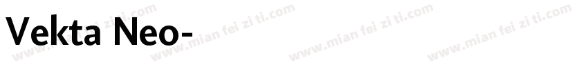 Vekta Neo字体转换
